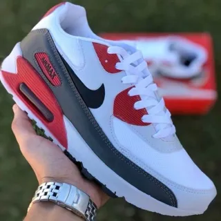 Imperdível! Tênis Nk Air Max 90 Feminino Confortável - Promoção Raryel - Branco