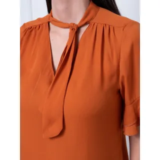 Gravata feminina para camisa social - Telha