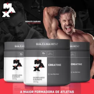 Max Titanium 300g Pura Monohidratada Creatina - - Único