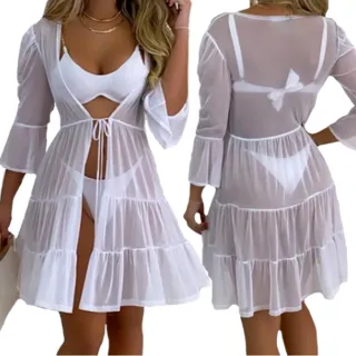 Lançamento 2023: Saída de Praia Curta Gringa Blogueira - Laranja