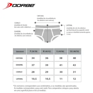 Cueca Masculina Slip Microfibra Dorbe Original - Kit com 10 - Preto Marinho Grafite