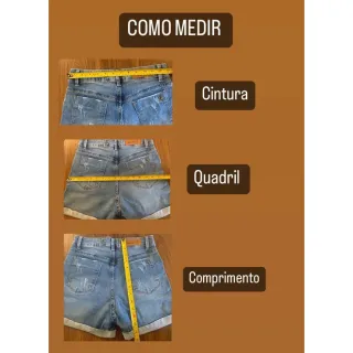 Saia Jeans Feminina Plus Size Cintura Alta 34 ao 48 - 34