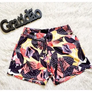 Kit com Shorts Feminino Estampado em Malha para o Dia a Dia - G