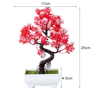 Decoração de casa com vaso de Bonsai artificial - 03-25 * 17 cm