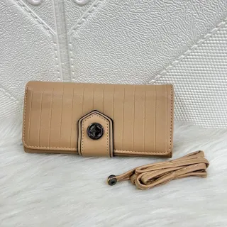 Porta cartão grande para carteira feminina - caqui2177