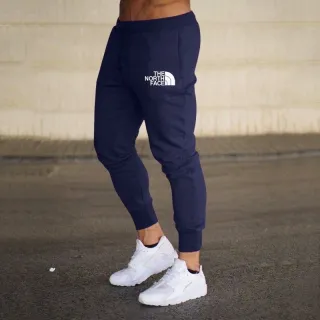 Casuais Marca Finas Calças Esportivas Homens/Esportivas Femininas - Preto Cinza Escuro