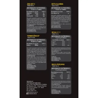 Kit Animal Bcaa Whey Isolado 900g Creatina Brutal Pack 30pak - Chocolate