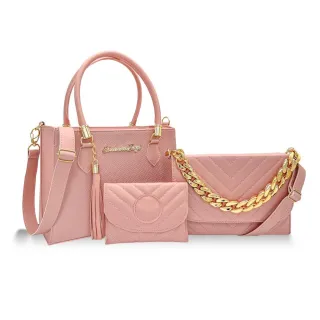 Bolsas Femininas Kit 3 Peças: Tote, Transversal e Tiracolo - Kit branco