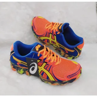 Super Leve e Confortável - Tênis Esportivo Masculino/Feminino para Caminhada, Academia e Dia a Dia - Laranja/Azul