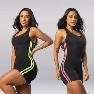 Cruzado Fitness Macaquinhos Kit 2 Academia - AMARELO NEON E LARANJA NEON