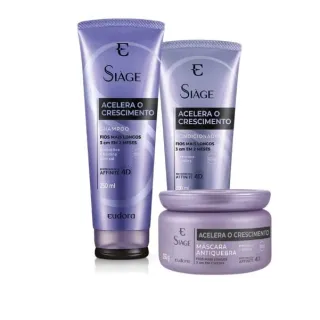 Eudora - Kit Siàge Acelera Crescimento: Shampoo + Condicionador ou Máscara