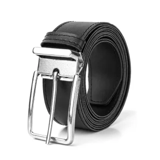 Ótimo Preço! Kit Dupla Face Cintos Social Masculino Branco + Preto - BRANCO/PRETO