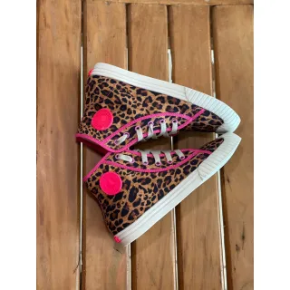 Cano Médio Tênis - Compre Online na Raryel - Branco Emborrachado Amarelo