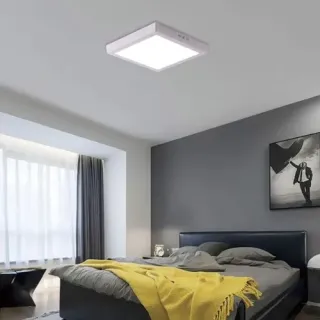 Painel Led 12W Kit 5 Luminárias Quadrado Redondo Alumínio - REDONDO