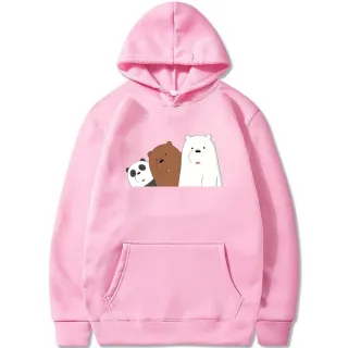 Casaco Feminino Urso Polar Desenho Canguru - Raryel - Vermelho