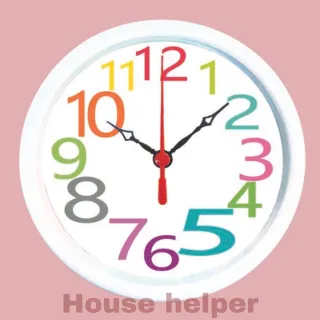 Relógio Redondo de Parede ou Mesa 15cm - NÚMEROS - 401-01