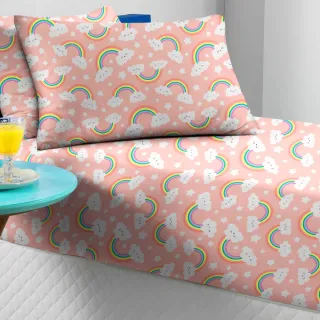 Lençol Infantil Solteiro em Malha com Elástico - Jogo de Cama Antialérgico - Algodão - Super Game