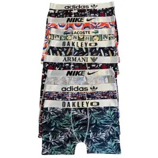 KIT 5 Cuecas Boxer Multimarcas - Grife Elástica, Confortável e Durável - M