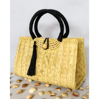 Moda Praia Bolsa Feminina Palha - Vermelho