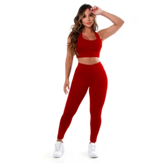 Roupas Femininas Fitness Conjunto Calça Legging E Top Para Academia A01 - A01 - XG - 46