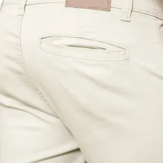 Coleção Sarja Alfaiataria: Calça Masculina Skinny - Bege Sarja