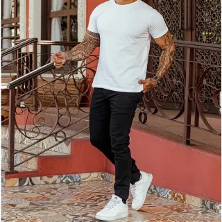 Calça Masculina Skinny Jeans Preto em Promoção - Raryel - Jeans Preto