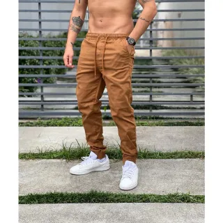 Calça Jogger Masculina em Diversas Cores com Punho - Estilo e Conforto para Homens Modernos - CALÇA JOGGER JVERDE MUSGO