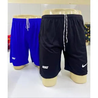 Kit Esporte Masculino 3 Shorts Calção Dry Fit - Preto-preto-preto