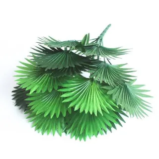Palmeira Coqueiro Rafia Verde Grande Folhagem Leque 60cm - Único