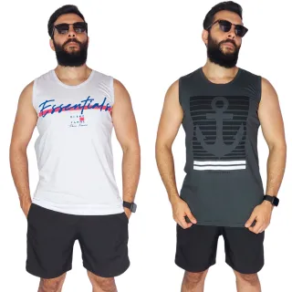 Verão Surf Camiseta Regata Estampada Masculina - Escolha através do chat