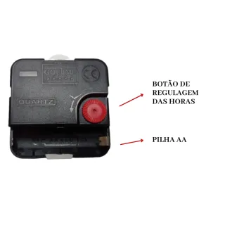 Relógio Redondo de Parede ou Mesa 15cm - NÚMEROS - 401-01