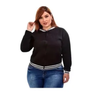 Jaqueta Plus Size Bomber Feminina G3 G2 G1 - Vinho