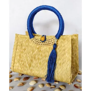 Moda Praia Bolsa Feminina Palha - Vermelho