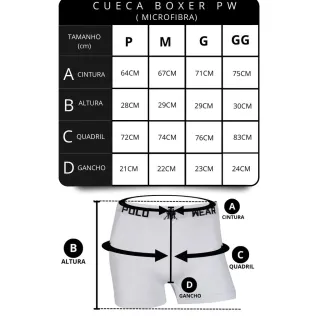 Cueca Boxer Masculina Polo Wear Kit 3 - Original Sem Costura - 2CINZA-1MARINHO