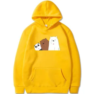 Casaco Feminino Urso Polar Desenho Canguru - Raryel - Vermelho