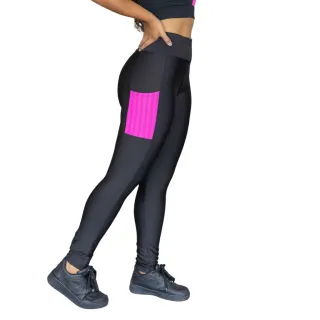 Legging Feminina Fitness Arrastão Suplex Roupa Academia - Azul