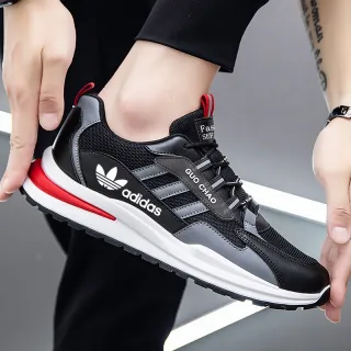 Tênis super leve e confortável para corrida, academia e esportes - Homens - Preto