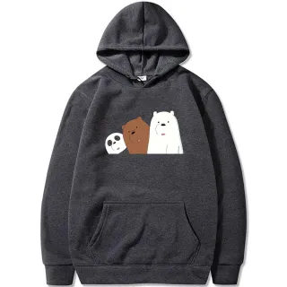 Casaco Feminino Urso Polar Desenho Canguru - Raryel - Vermelho