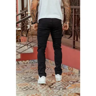 Calça Masculina Skinny Jeans Preto em Promoção - Raryel - Jeans Preto