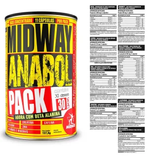 Pack Anabol Sabor Sem Sachês 30 (Com Alanina Beta) - Único