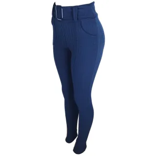 Veste Super Bem Calça Feminina Xadrez Skinny com Cinto - Vinho