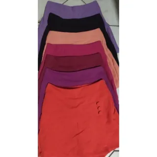 Cintura alta feminino linhão saia alfaiataria curta - Lilás