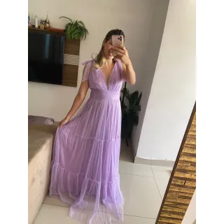 Vestido Carmem para Festa de Casamento e Formaturas - sem brilho - Serenity