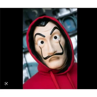 Fantasia Salvador Dali Máscara Cosplay Adulto e Infantil - Único