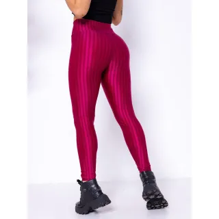 Legging Fitness Feminina Academia Ginástica Yoga Cintura Alta Cirre 3D - Pink