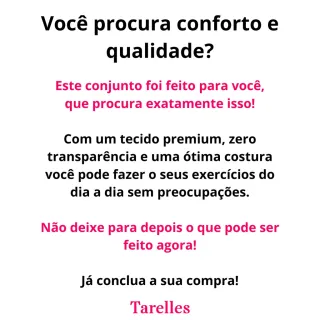 Conjunto Feminino Calça 3D Top Fitness - T0517 - T0581 - Preto - Rosa 3D