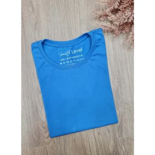 Blusa Feminina Lisa de Algodão, T-Shirt Gola Redonda Basica - Vermelho