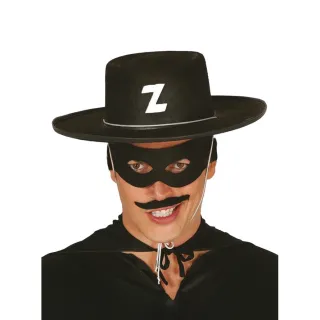 Chapéu + Máscara Zorro Fantasia Acessório Kit Adulto Infantil - Único