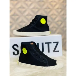 Cano Médio Tênis - Compre Online na Raryel - Branco Emborrachado Amarelo