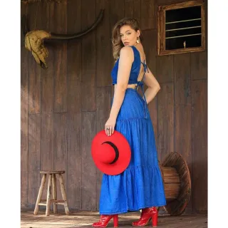 Jeans long skirt for women - JEANS CLARO